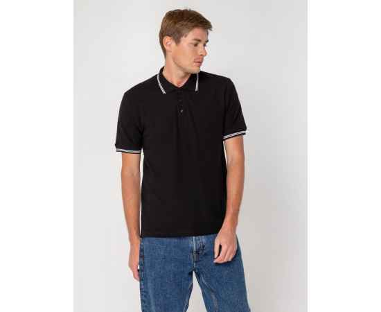 Рубашка поло Virma Stripes, черная, размер XL, Цвет: черный, Размер: S, изображение 6