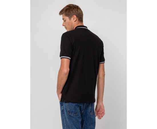 Рубашка поло Virma Stripes, черная, размер XL, Цвет: черный, Размер: S, изображение 7