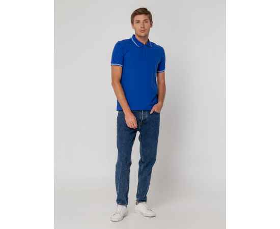 Рубашка поло Virma Stripes, ярко-синяя, размер S, Цвет: синий, Размер: S, изображение 9