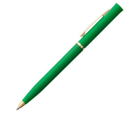 Ручка шариковая Euro Gold, зеленая, Цвет: зеленый, Размер: 13, изображение 2