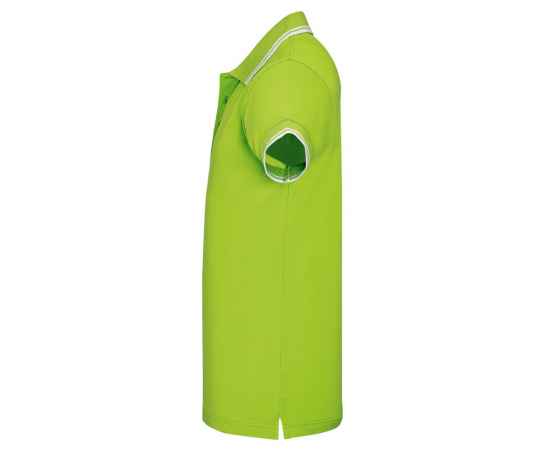 Рубашка поло мужская Pasadena Men 200 с контрастной отделкой, зеленый лайм с белым G_00577794S, Цвет: лайм, Размер: S, изображение 3