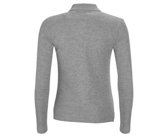 Рубашка поло женская с длинным рукавом Podium серый меланж G_11317360S, Цвет: серый меланж, Размер: S, изображение 2