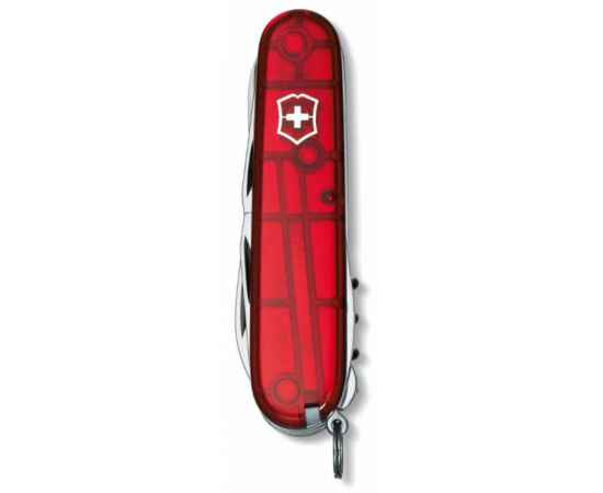 Офицерский нож Climber 91, прозрачный красный, Цвет: красный, прозрачный, изображение 2