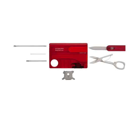 Набор инструментов SwissCard Lite, красный, Цвет: красный, Размер: 8, изображение 4