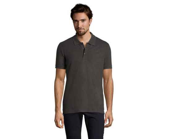 Рубашка поло мужская Phoenix Men, темно-серый меланж G_01708348M, Цвет: серый меланж, Размер: M, изображение 4