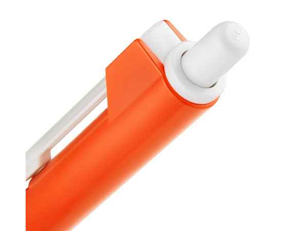 Ручка шариковая Hint Special, белая с оранжевым, Цвет: оранжевый, Размер: 14х1 см, изображение 4