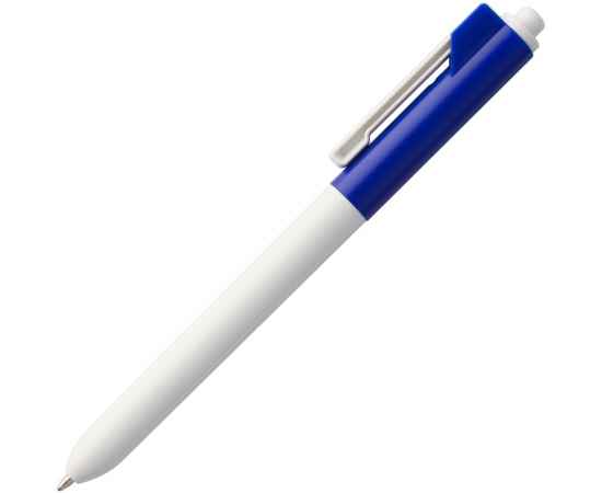 Ручка шариковая Hint Special, белая с синим, Цвет: синий, Размер: 14х1 см, изображение 2