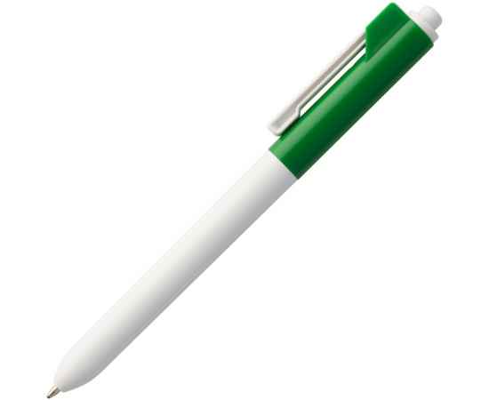 Ручка шариковая Hint Special, белая с зеленым, Цвет: зеленый, Размер: 14х1 см, изображение 2