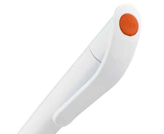 Ручка шариковая Grip, белая с оранжевым, Цвет: оранжевый, Размер: 13, изображение 4