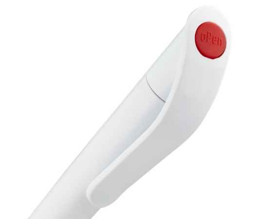 Ручка шариковая Grip, белая с красным, Цвет: красный, Размер: 13, изображение 4