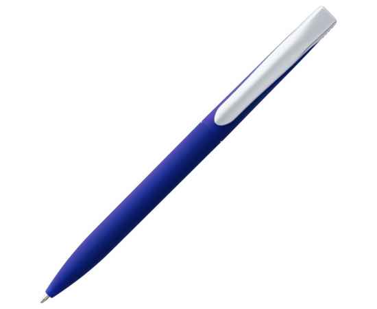 Ручка шариковая Pin Soft Touch, синяя, Цвет: синий, Размер: 14, изображение 2