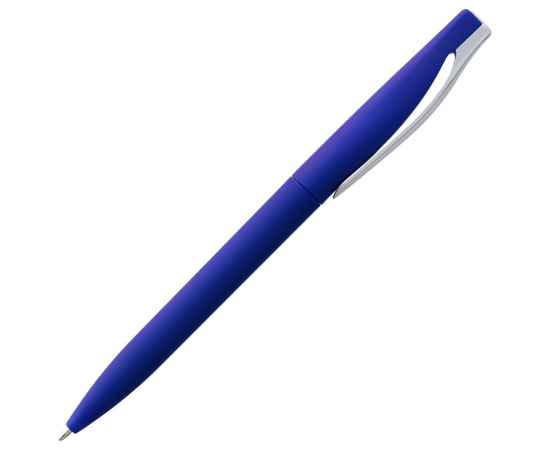Ручка шариковая Pin Soft Touch, синяя, Цвет: синий, Размер: 14, изображение 3