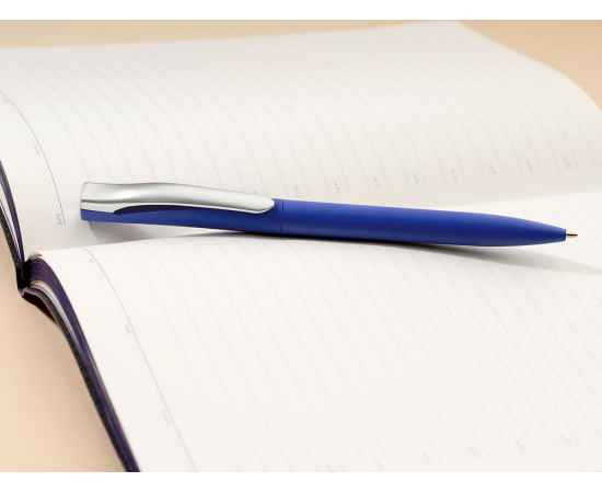 Ручка шариковая Pin Soft Touch, синяя, Цвет: синий, Размер: 14, изображение 6