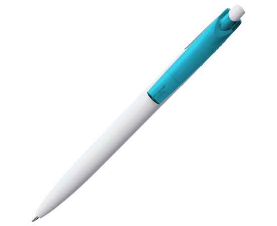 Ручка шариковая Bento, белая с голубым, Цвет: голубой, Размер: 14, изображение 3