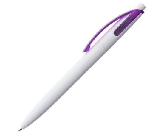 Ручка шариковая Bento, белая с фиолетовым, Цвет: фиолетовый, Размер: 14, изображение 2