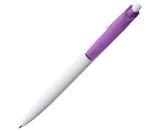 Ручка шариковая Bento, белая с фиолетовым, Цвет: фиолетовый, Размер: 14, изображение 3