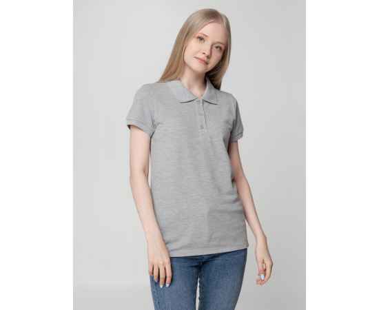 Рубашка поло женская Virma lady, серый меланж, размер XXL, Цвет: серый, серый меланж, Размер: XXL, изображение 5