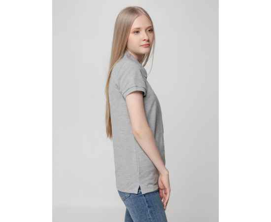 Рубашка поло женская Virma lady, серый меланж, размер XXL, Цвет: серый, серый меланж, Размер: XXL, изображение 6