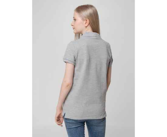 Рубашка поло женская Virma lady, серый меланж, размер XXL, Цвет: серый, серый меланж, Размер: XXL, изображение 7