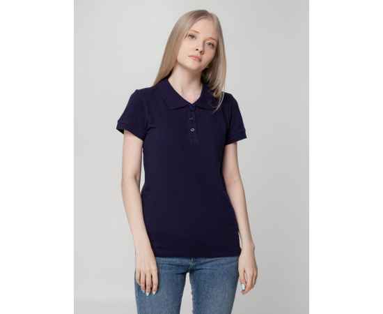 Рубашка поло женская Virma lady, темно-синяя, размер XXL, Цвет: синий, темно-синий, Размер: XXL, изображение 5