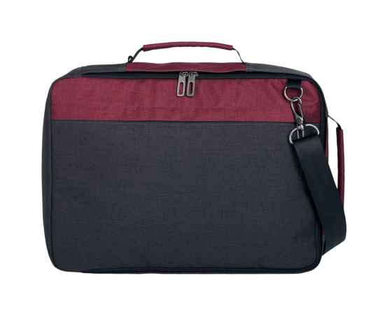 Рюкзак для ноутбука 2 в 1 twoFold, серый с бордовым, Цвет: бордо, Размер: 29х39х10 см, изображение 6