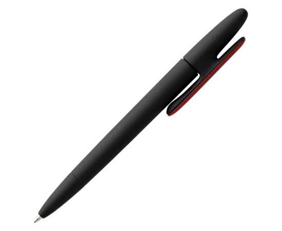 Ручка шариковая Prodir DS5 TRR-P Soft Touch, черная с красным, Цвет: красный, Размер: 14, изображение 3