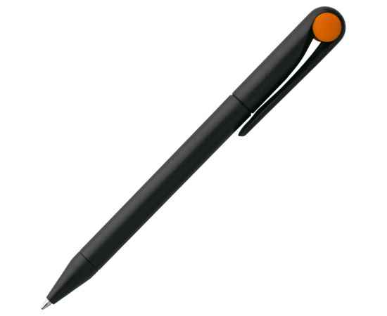 Ручка шариковая Prodir DS1 TMM Dot, черная с оранжевым, Цвет: оранжевый, Размер: 14х1, изображение 3