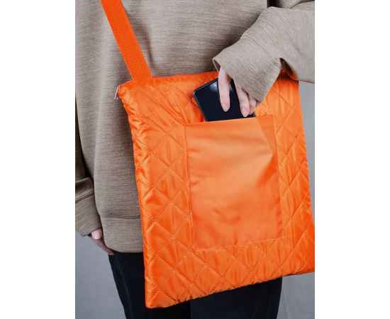 Плед для пикника Soft & Dry, темно-оранжевый, Цвет: оранжевый, Размер: в разложенном виде: 115х140 см, изображение 7