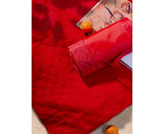 Плед для пикника Comfy, красный, Цвет: красный, Размер: плед: 115х140 с, изображение 5