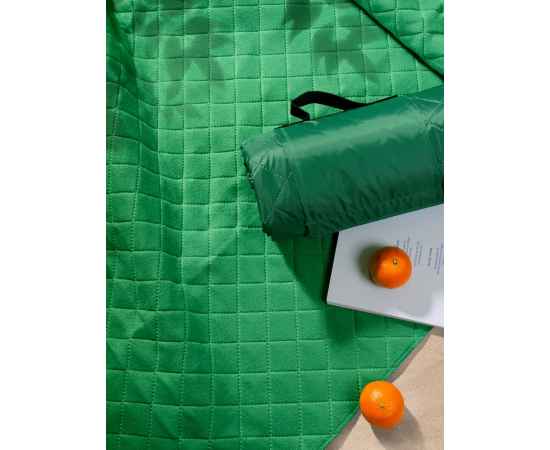 Плед для пикника Comfy, зеленый, Цвет: зеленый, Размер: плед: 115х140 с, изображение 5