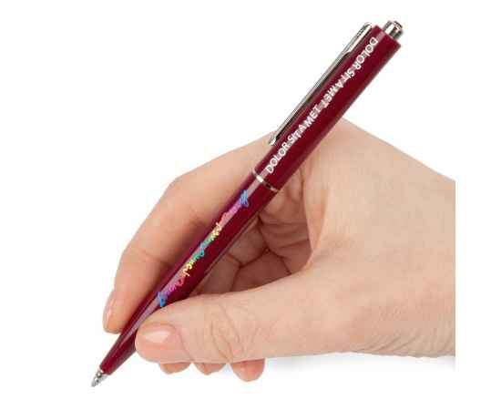 Ручка шариковая Senator Point, ver.2, бордовая, Цвет: бордо, Размер: 13, изображение 4