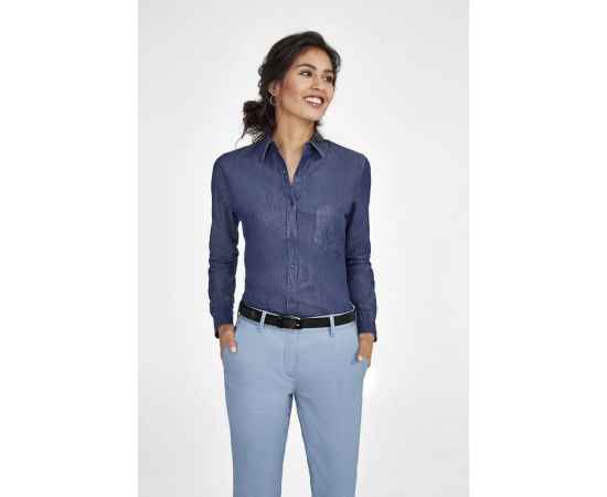 Рубашка женская Barry Women синяя (деним), размер XS, Цвет: синий, Размер: XS, изображение 4