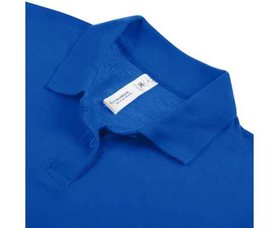 Рубашка поло женская ID.001 ярко-синяя G_PWI114502X, Цвет: синий, Размер: XS, изображение 3