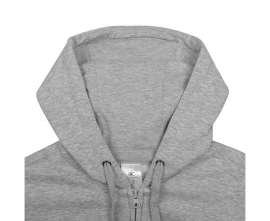 Толстовка мужская Hooded Full Zip серый меланж, размер XXL, Цвет: серый меланж, Размер: XXL, изображение 4