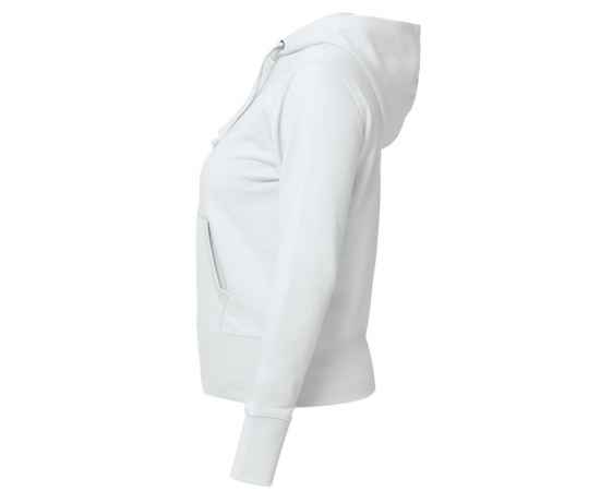 Толстовка женская Hooded Full Zip белая, размер XS, Цвет: белый, Размер: XS, изображение 2
