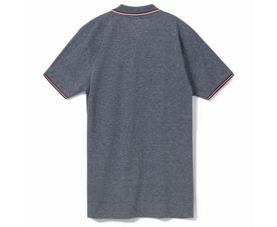 Рубашка поло мужская Paname Men, голубой меланж G_02081218S, Цвет: голубой меланж, Размер: S, изображение 4