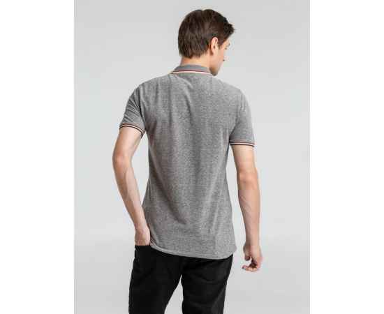 Рубашка поло мужская Paname Men, черный меланж G_02081311L, Цвет: черный, Размер: L, изображение 5
