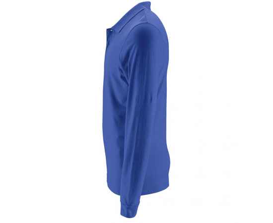 Рубашка поло мужская с длинным рукавом Perfect LSL Men, ярко-синяя G_020872413XL, Цвет: синий, Размер: 3XL, изображение 3
