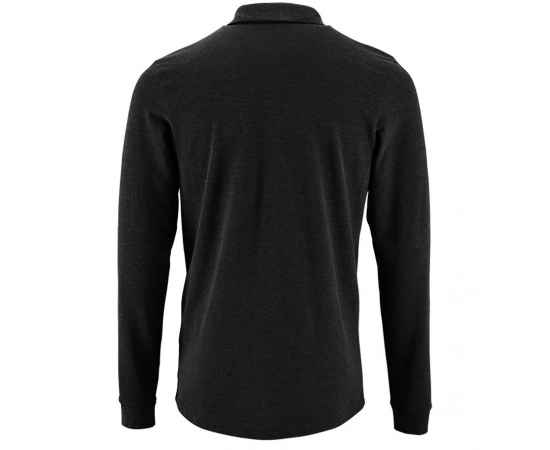Рубашка поло мужская с длинным рукавом Perfect LSL Men, черный меланж G_02087348S, изображение 2