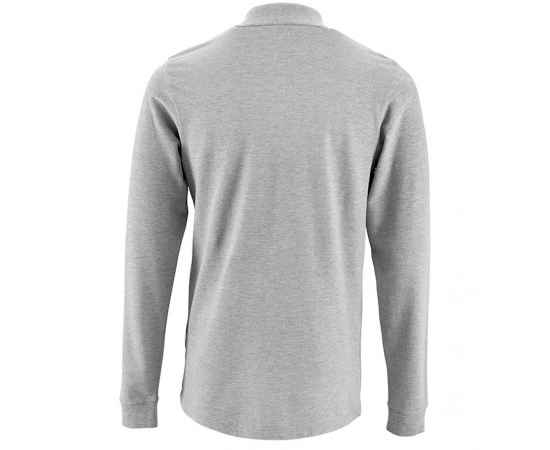 Рубашка поло мужская с длинным рукавом Perfect LSL Men, серый меланж G_02087360S, Цвет: серый, серый меланж, Размер: 3XL, изображение 2