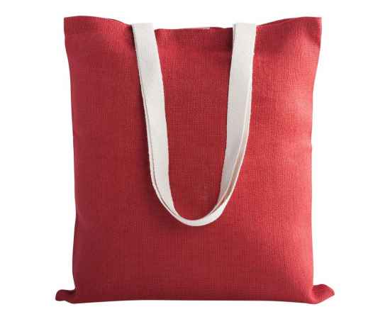 Холщовая сумка на плечо Juhu, красная, Цвет: красный, Размер: 42х38 с, изображение 2