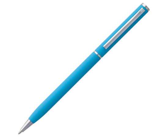 Ручка шариковая Hotel Chrome, ver.2, матовая голубая, Цвет: голубой, Размер: 13х0, изображение 2