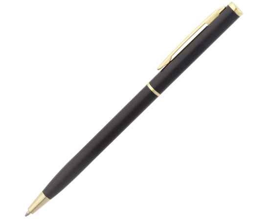 Ручка шариковая Hotel Gold, ver.2, матовая черная, Цвет: черный, Размер: 13х0, изображение 3