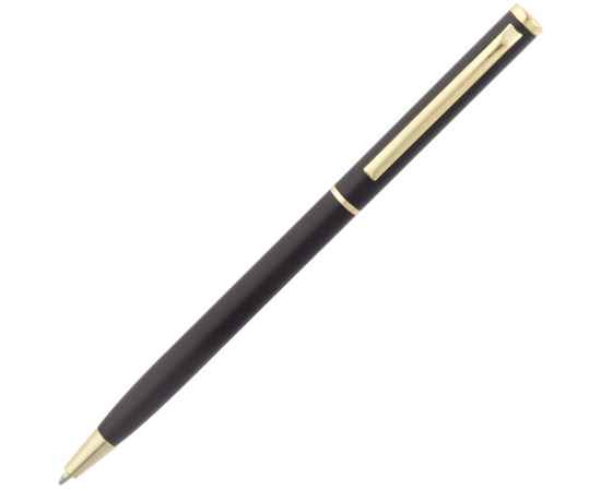 Ручка шариковая Hotel Gold, ver.2, матовая черная, Цвет: черный, Размер: 13х0, изображение 2