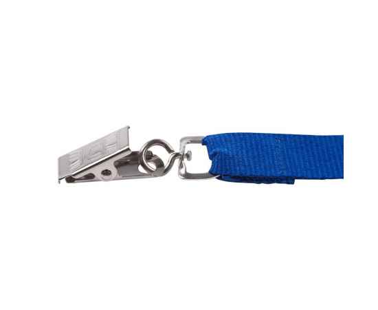 Лента для бейджа Neckband, синяя, Цвет: синий, Размер: ширина ленты 2 см, изображение 3
