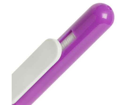 Ручка шариковая Swiper, фиолетовая с белым, Цвет: фиолетовый, Размер: 14, изображение 4