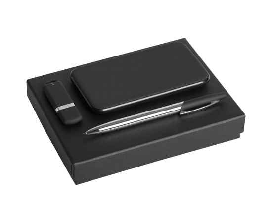 Коробка Slender, большая, черная, Цвет: черный, Размер: 17х13х2, изображение 2