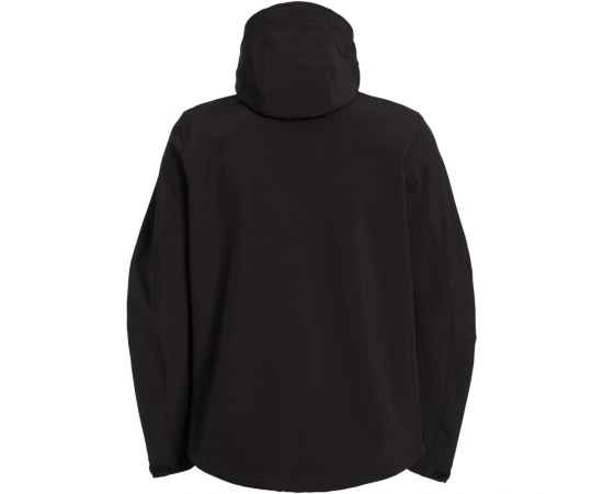 Куртка мужская Hooded Softshell черная, размер S, Цвет: черный, Размер: S, изображение 3