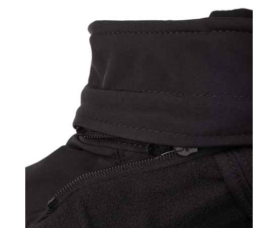 Куртка мужская Hooded Softshell черная, размер S, Цвет: черный, Размер: S, изображение 4