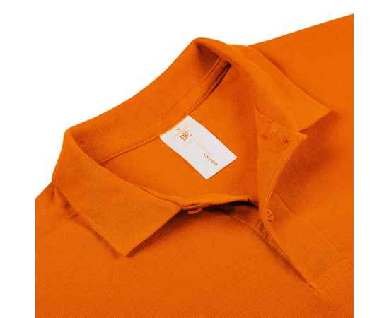 Рубашка поло ID.001 оранжевая G_PUI102351S, Цвет: оранжевый, Размер: S, изображение 3